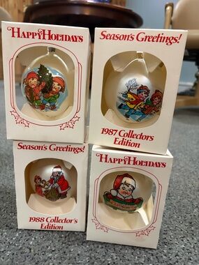 Campbells Vintage Holiday Collector Ornaments - Set of 4